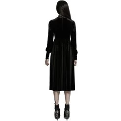 Robe Taille Haute 'Carridwen' En Velours Noir 18 Robe Taille Haute 'Carridwen' En Velours Noir -Magasin De Mode robe taille haute carridwen en velours noir 2
