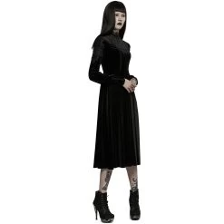 Robe Taille Haute 'Carridwen' En Velours Noir 21 Robe Taille Haute 'Carridwen' En Velours Noir -Magasin De Mode robe taille haute carridwen en velours noir 5