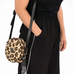 NEW ROCK Sac à Bandoulière Rond En Léopard 13 NEW ROCK Sac à Bandoulière Rond En Léopard -Magasin De Mode sac a bandouliere rond en leopard 5