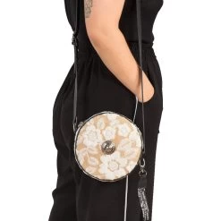 NEW ROCK Sac à Bandoulière Rond Nacre à Fleurs 13 NEW ROCK Sac à Bandoulière Rond Nacre à Fleurs -Magasin De Mode sac a bandouliere rond nacre a fleurs 5