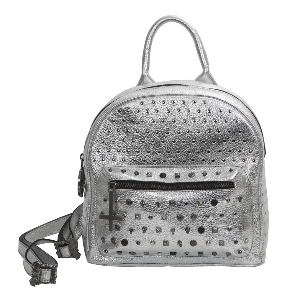 NEW ROCK Sac à Dos 'Pentagram' En Cuir Gris 4 NEW ROCK Sac à Dos 'Pentagram' En Cuir Gris – Image 2