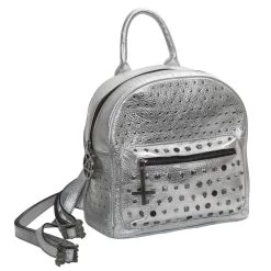 NEW ROCK Sac à Dos 'Pentagram' En Cuir Gris