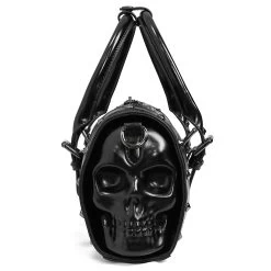 Sac à Main Rectangulaire 'Skull' Noir -Magasin De Mode sac a main rectangulaire skull noir 11