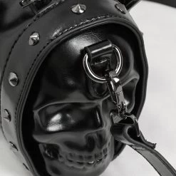 Sac à Main Rectangulaire 'Skull' Noir -Magasin De Mode sac a main rectangulaire skull noir 14