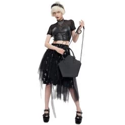 Sac Fourre-Tout 'Pentagramme' Noir 21 Sac Fourre-Tout 'Pentagramme' Noir -Magasin De Mode sac fourre tout pentagramme noir 4