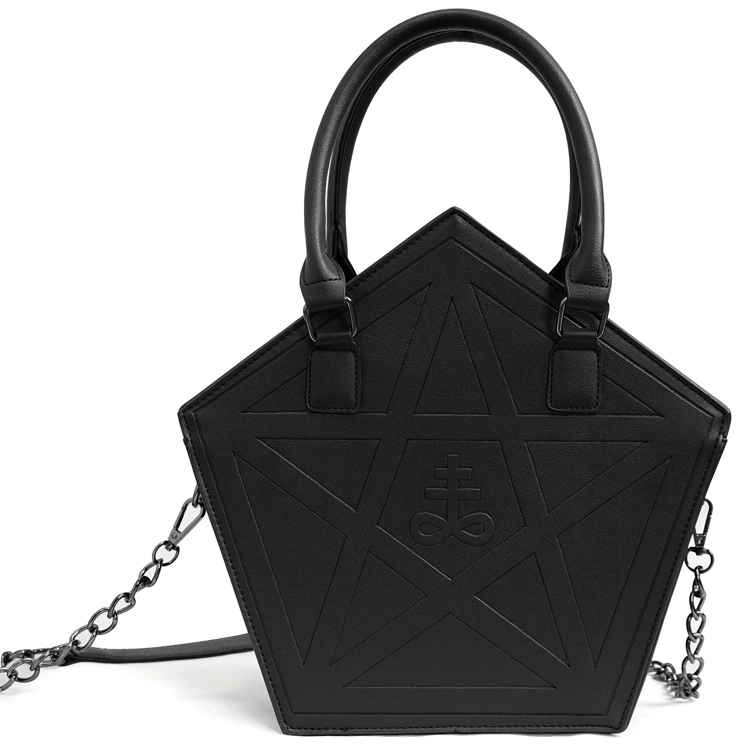 Sac Fourre-Tout 'Pentagramme' Noir 11 Sac Fourre-Tout 'Pentagramme' Noir – Image 9