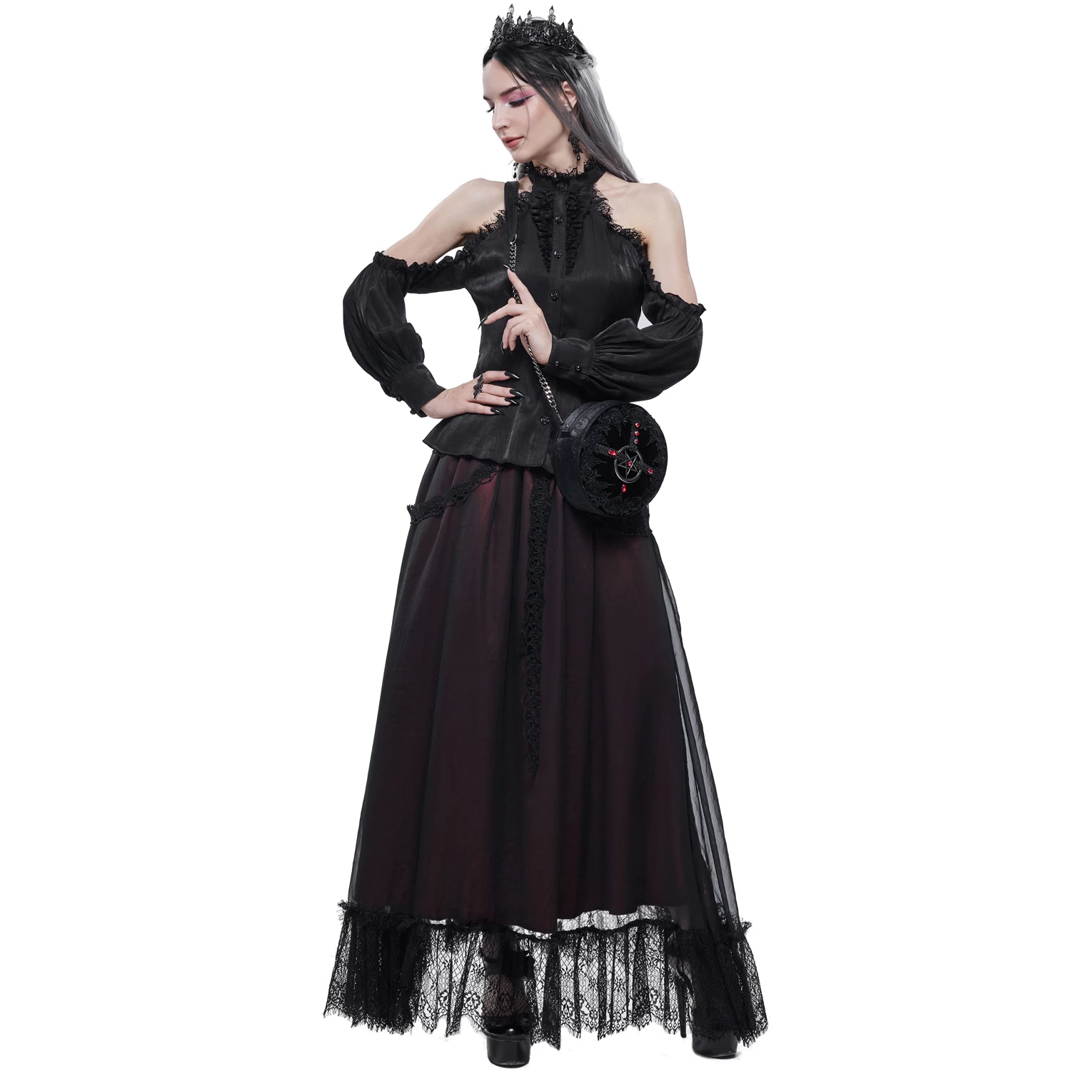 Sac Rond 'Pentagration' Noir 9 Sac Rond 'Pentagration' Noir – Image 7