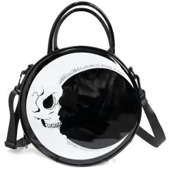 Sac Rond 'Skull Moon' Noir Et Blanc
