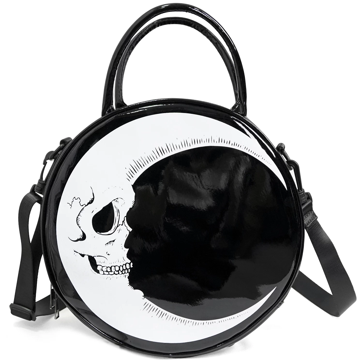 Sac Rond 'Skull Moon' Noir Et Blanc 12 Sac Rond 'Skull Moon' Noir Et Blanc â Image 10