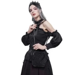 Sac 'Satin Blood' Noir -Magasin De Mode sac satin blood noir 2