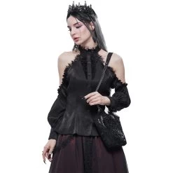 Sac 'Satin Blood' Noir -Magasin De Mode sac satin blood noir 3