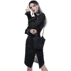 Sac 'Satin Blood' Noir -Magasin De Mode sac satin blood noir 4