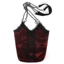 Sac 'Satin Blood' Rouge Et Noir 22 Sac 'Satin Blood' Rouge Et Noir -Magasin De Mode sac satin blood rouge et noir 8