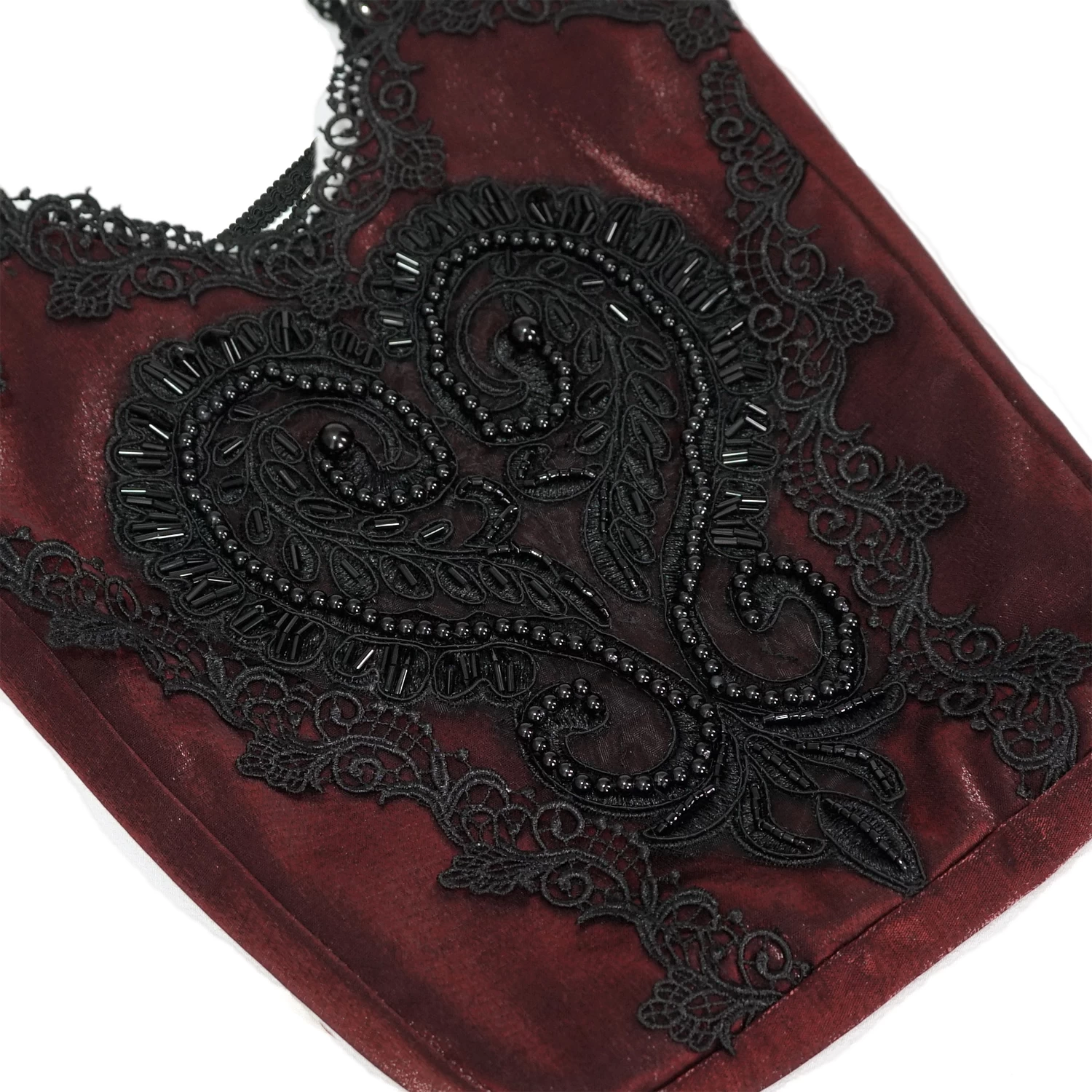 Sac 'Satin Blood' Rouge Et Noir 12 Sac 'Satin Blood' Rouge Et Noir â Image 10
