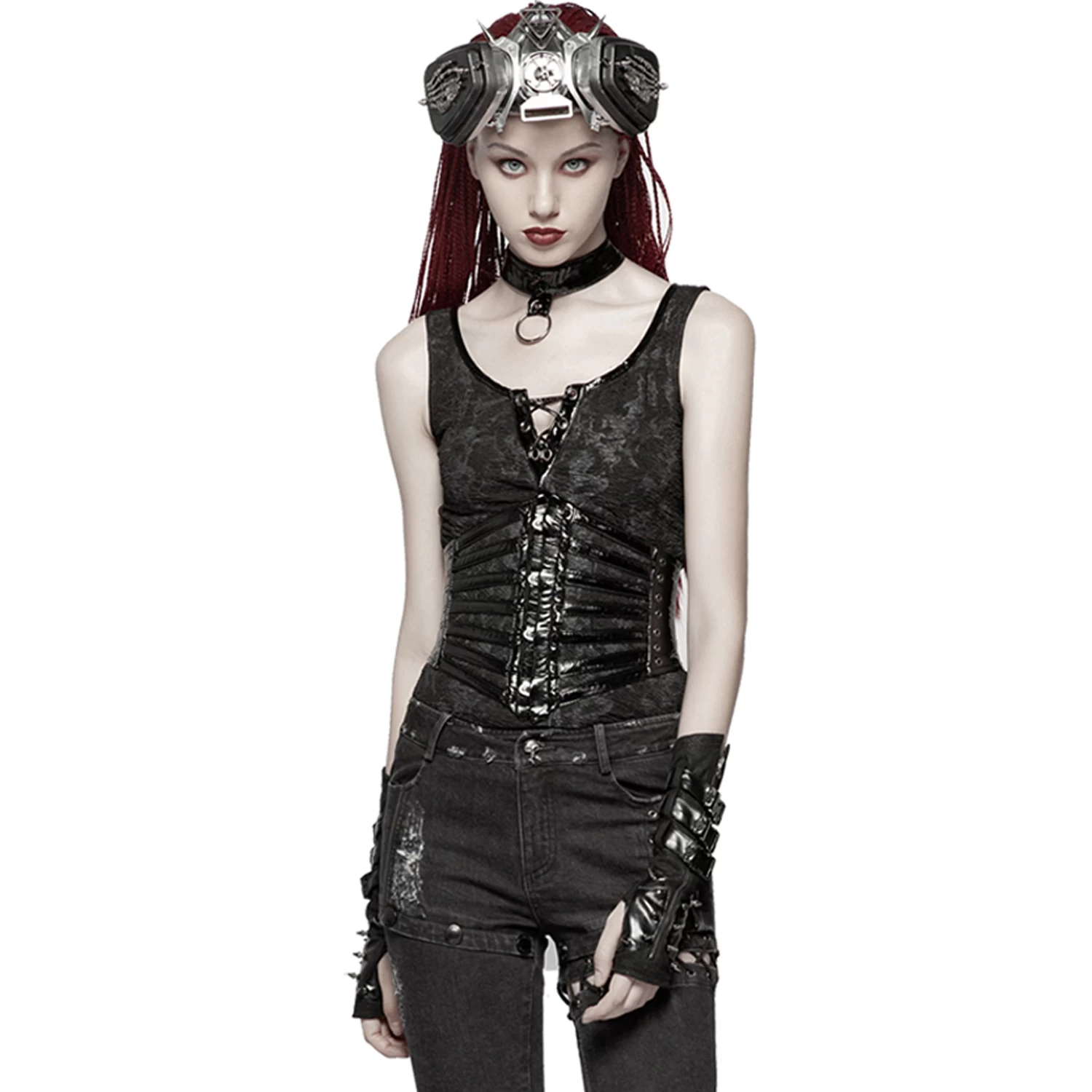 Serre-Taille Gothique 'Black Cage' Noir 4 Serre-Taille Gothique 'Black Cage' Noir â Image 2