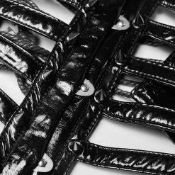 Serre-Taille Gothique 'Black Cage' Noir 29 Serre-Taille Gothique 'Black Cage' Noir -Magasin De Mode serre taille gothique black cage noir 11