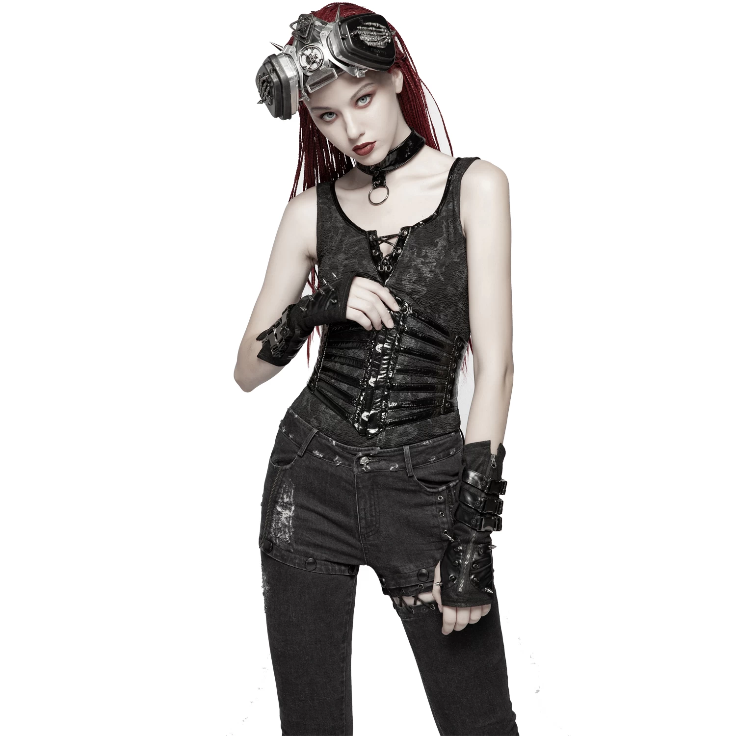 Serre-Taille Gothique 'Black Cage' Noir 7 Serre-Taille Gothique 'Black Cage' Noir â Image 5