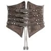 Serre-Taille Steampunk 'Bestia' Marron 1 Serre-Taille Steampunk 'Bestia' Marron -Magasin De Mode serre taille steampunk bestia marron