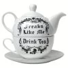 Service à Thé 'Freaks Like Me Drink Tea' 1 Service à Thé 'Freaks Like Me Drink Tea' -Magasin De Mode service a the freaks like me drink tea