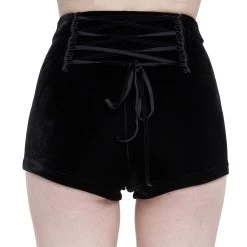 Short 'Artemis' En Velours Noir 29 Short 'Artemis' En Velours Noir -Magasin De Mode short artemis en velours noir 10