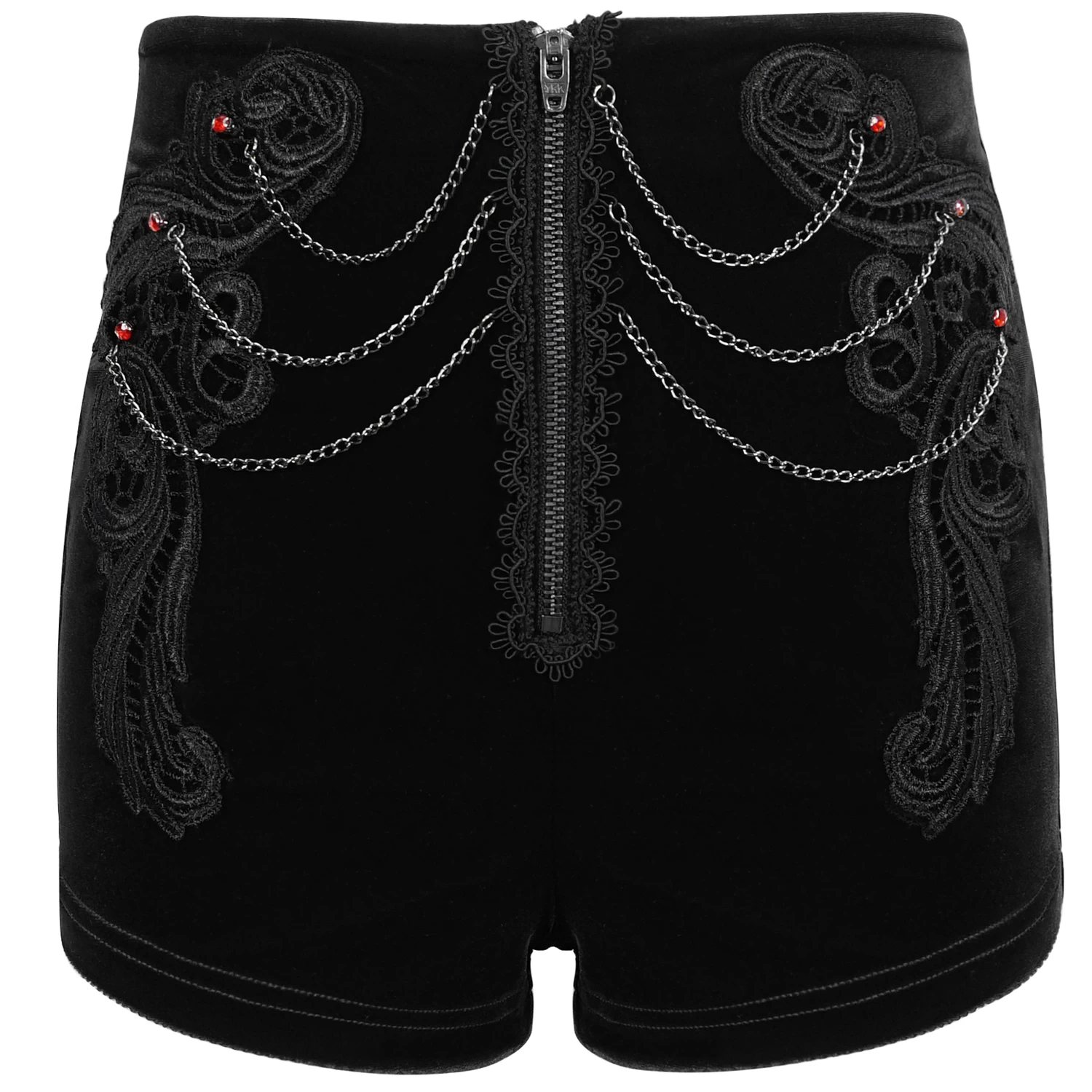 Short 'Artemis' En Velours Noir 14 Short 'Artemis' En Velours Noir – Image 12
