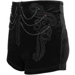 Short 'Artemis' En Velours Noir 32 Short 'Artemis' En Velours Noir -Magasin De Mode short artemis en velours noir 13