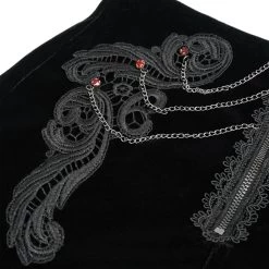 Short 'Artemis' En Velours Noir 34 Short 'Artemis' En Velours Noir -Magasin De Mode short artemis en velours noir 15