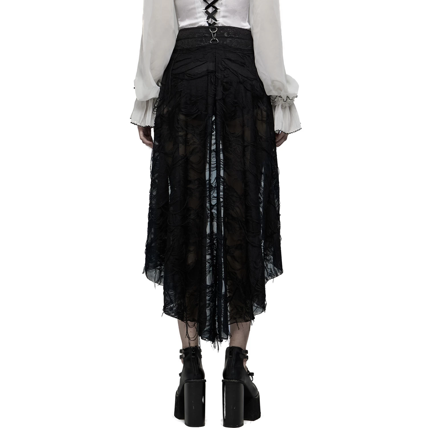 Short Avec Sur-Jupe Amovible 'Coffin' Noir 9 Short Avec Sur-Jupe Amovible 'Coffin' Noir – Image 7