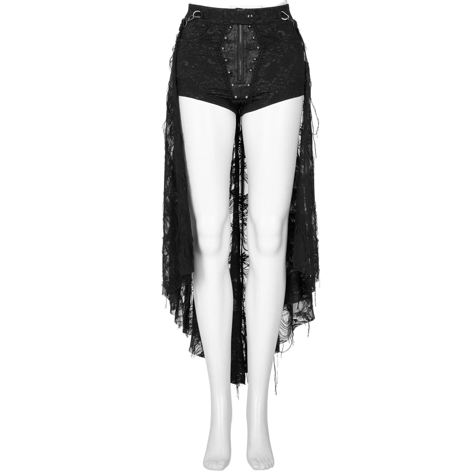 Short Avec Sur-Jupe Amovible 'Coffin' Noir 10 Short Avec Sur-Jupe Amovible 'Coffin' Noir – Image 8
