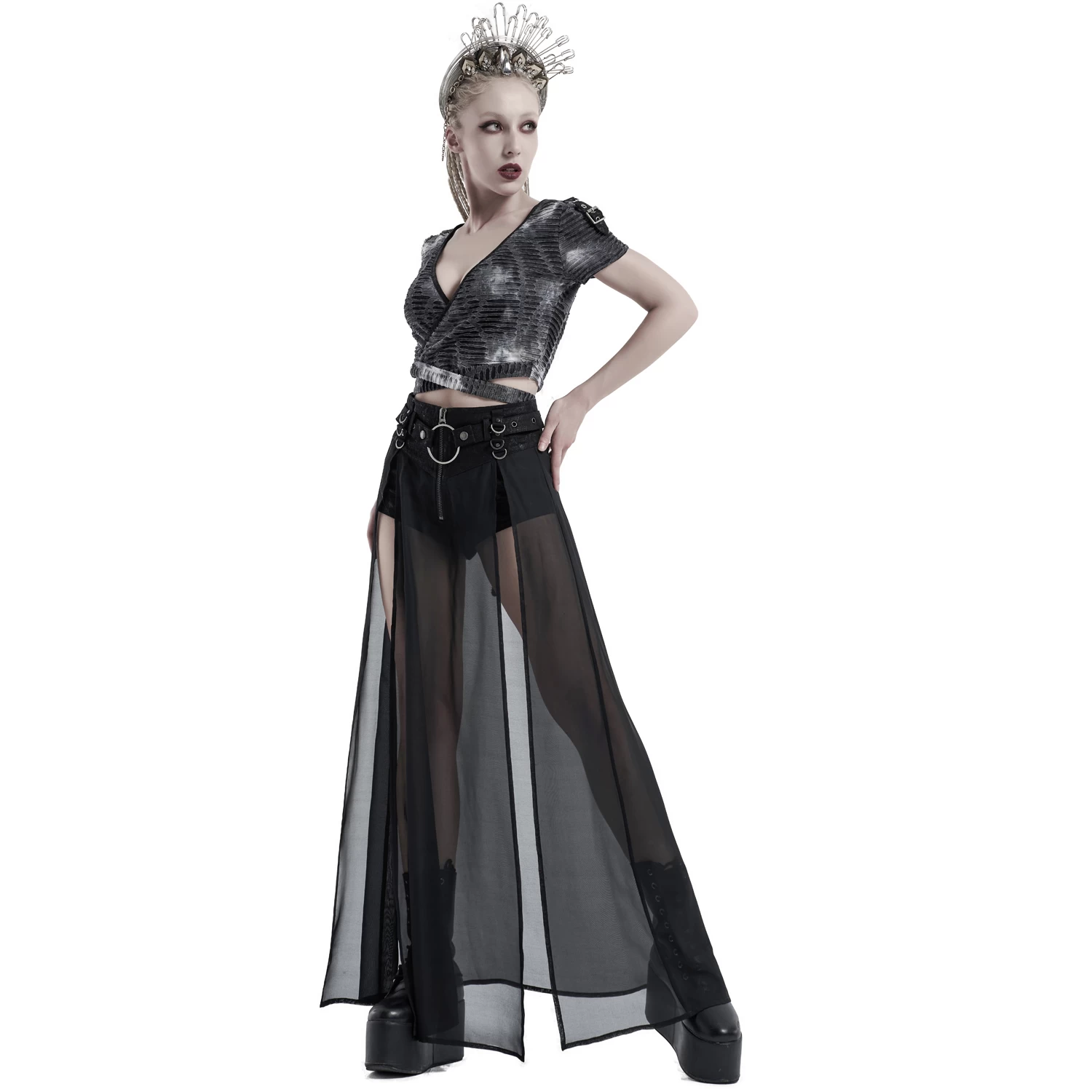 Short-Jupe 'Mortifera' Noire 8 Short-Jupe 'Mortifera' Noire – Image 6