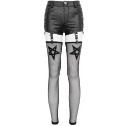 Short Sexy 'Pentagram' En Simili Cuir Noir -Magasin De Mode short sexy pentagram en simili cuir noir 11