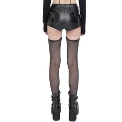 Short Sexy 'Pentagram' En Simili Cuir Noir -Magasin De Mode short sexy pentagram en simili cuir noir 8