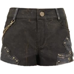 Short 'Steampunk Gear' Marron -Magasin De Mode short steampunk gear marron 11