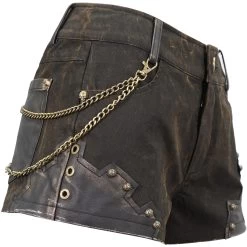 Short 'Steampunk Gear' Marron -Magasin De Mode short steampunk gear marron 14