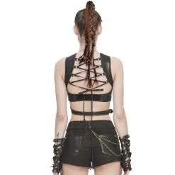 Short 'Steampunk Gear' Marron -Magasin De Mode short steampunk gear marron 2