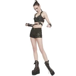 Short 'Steampunk Gear' Marron -Magasin De Mode short steampunk gear marron 4