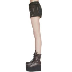 Short 'Steampunk Gear' Marron -Magasin De Mode short steampunk gear marron 9