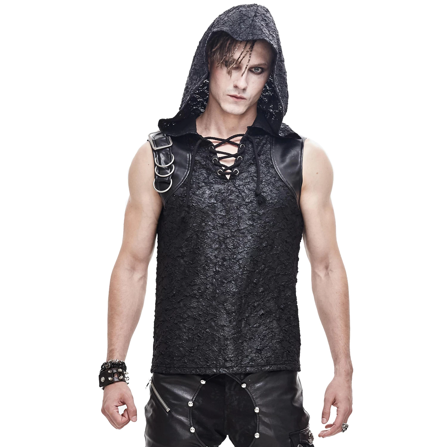 T-Shirt à Capuche 'Haboolm' Noir 8 T-Shirt à Capuche 'Haboolm' Noir – Image 6