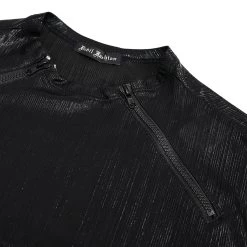 T-Shirt à Manches Longues 'Cyber Punk' Noir Brillant -Magasin De Mode t shirt a manches longues cyber punk noir brillant 12