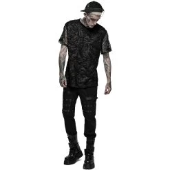 T-Shirt 'Broken Holes' Noir 23 T-Shirt 'Broken Holes' Noir -Magasin De Mode t shirt broken holes noir 6