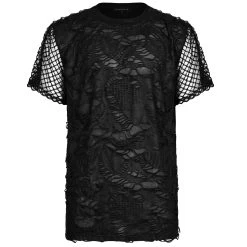 T-Shirt 'Broken Holes' Noir 25 T-Shirt 'Broken Holes' Noir -Magasin De Mode t shirt broken holes noir 8