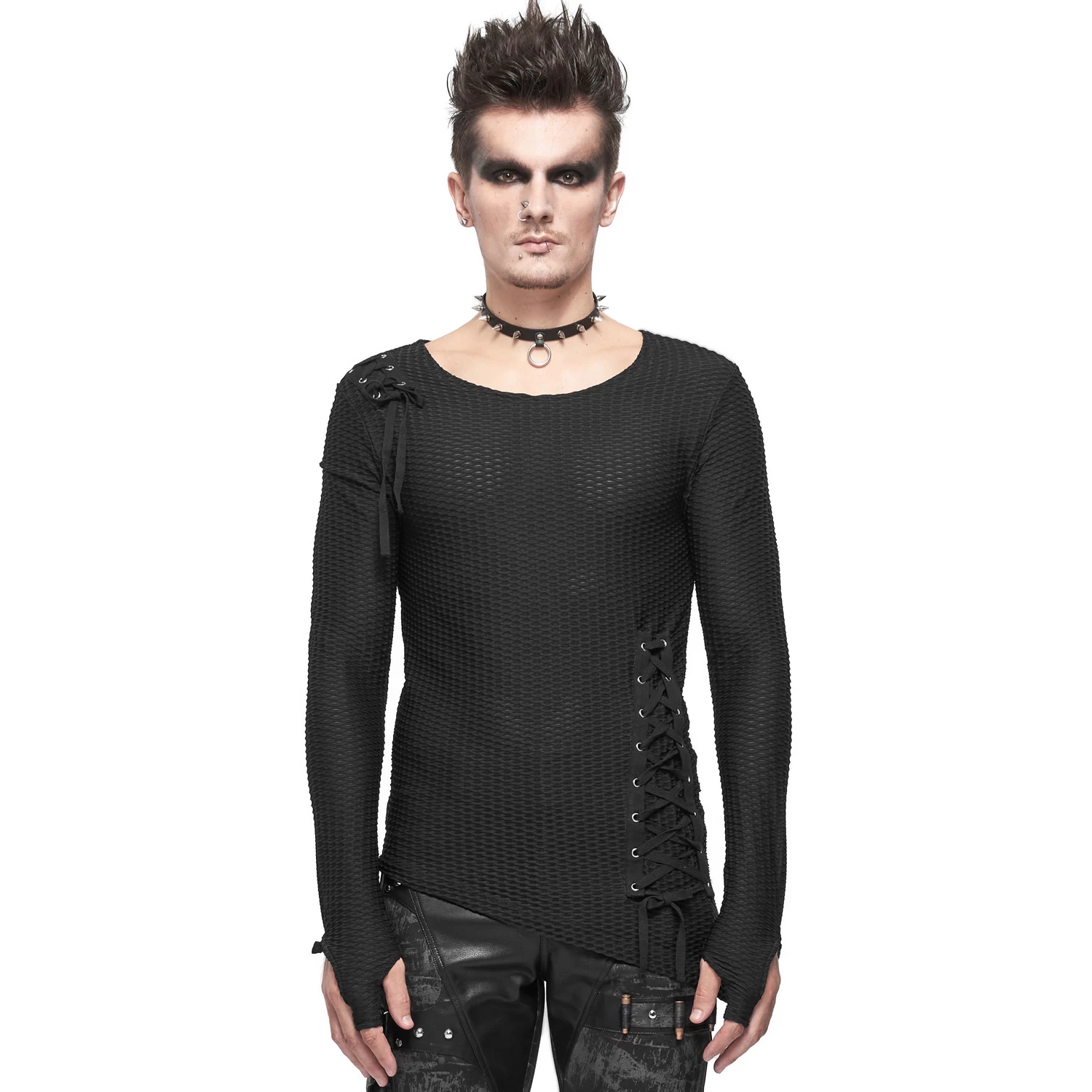 T-Shirt Manches Longues Asymétrique 'Titan' Noir 4 T-Shirt Manches Longues Asymétrique 'Titan' Noir – Image 2