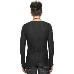 T-Shirt Manches Longues Asymétrique 'Titan' Noir 24 T-Shirt Manches Longues Asymétrique 'Titan' Noir -Magasin De Mode t shirt manches longues asymetrique titan noir 2