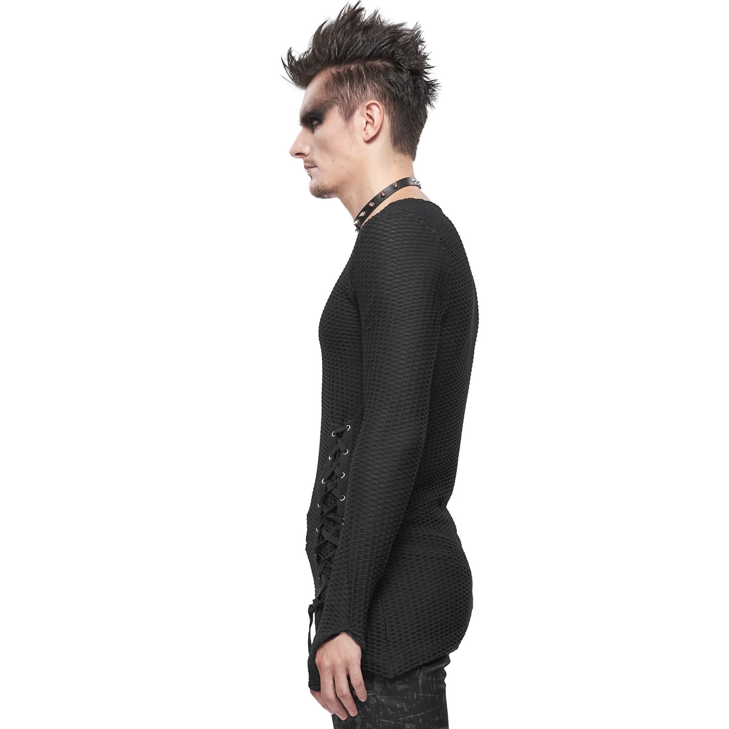 T-Shirt Manches Longues Asymétrique 'Titan' Noir 11 T-Shirt Manches Longues Asymétrique 'Titan' Noir – Image 9