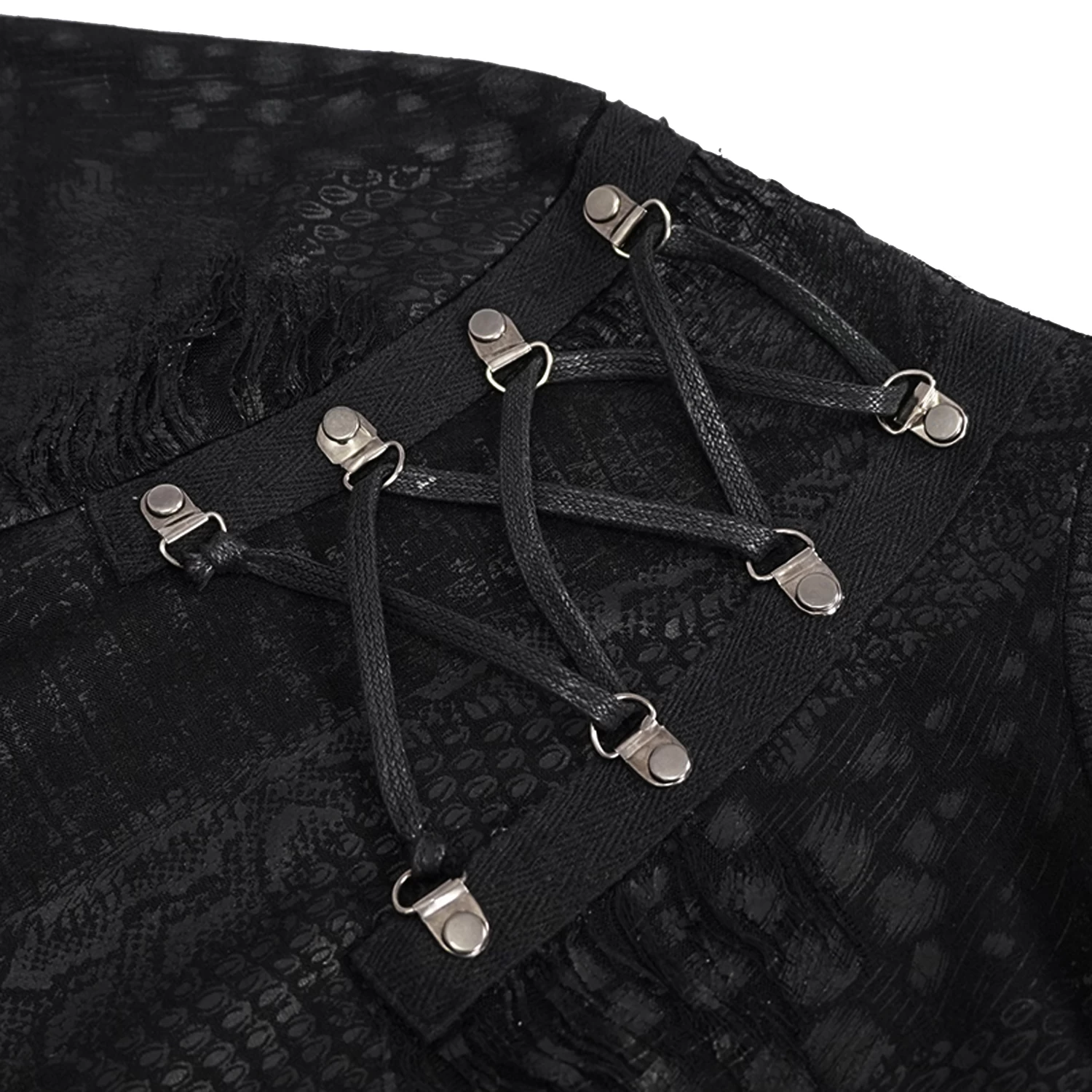 T-Shirt Manches Longues 'Diablo Shabby' à Capuche Noir 18 T-Shirt Manches Longues 'Diablo Shabby' à Capuche Noir – Image 16