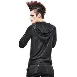 T-Shirt Manches Longues 'Diablo Shabby' à Capuche Noir 22 T-Shirt Manches Longues 'Diablo Shabby' à Capuche Noir -Magasin De Mode t shirt manches longues diablo shabby a capuche noir 2