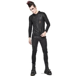 T-Shirt Manches Longues 'Diablo Shabby' à Capuche Noir 25 T-Shirt Manches Longues 'Diablo Shabby' à Capuche Noir -Magasin De Mode t shirt manches longues diablo shabby a capuche noir 5