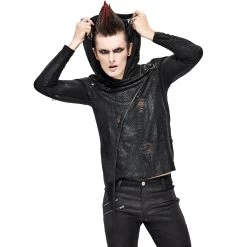 T-Shirt Manches Longues 'Diablo Shabby' à Capuche Noir 27 T-Shirt Manches Longues 'Diablo Shabby' à Capuche Noir -Magasin De Mode t shirt manches longues diablo shabby a capuche noir 7