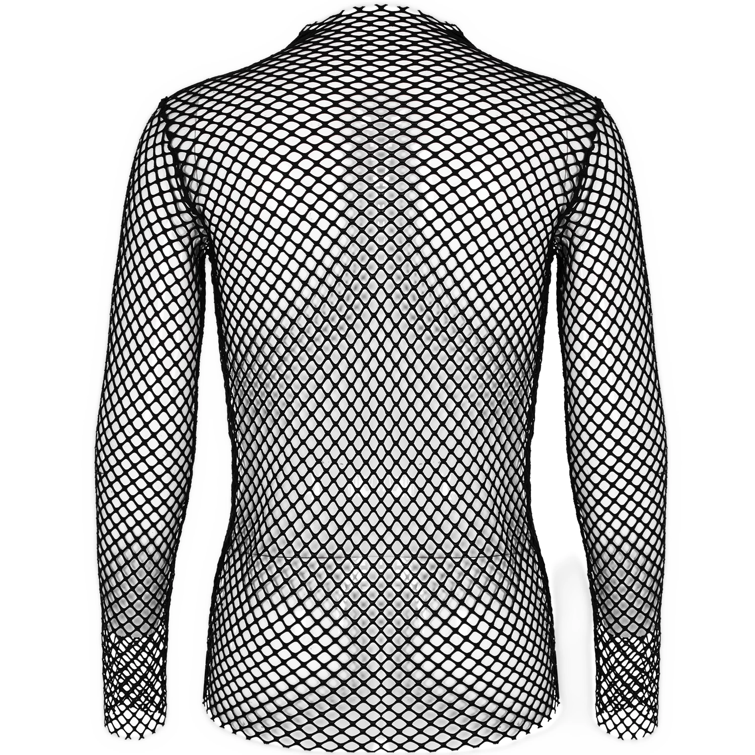 T-Shirt Manches Longues 'Xanthus' En Résille Noire 16 T-Shirt Manches Longues 'Xanthus' En Résille Noire – Image 14