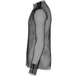 T-Shirt Manches Longues 'Xanthus' En Résille Noire 34 T-Shirt Manches Longues 'Xanthus' En Résille Noire -Magasin De Mode t shirt manches longues xanthus en resille noire 14